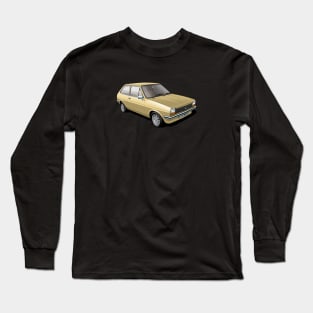 Ford Fiesta Mk 1 in solar gold Long Sleeve T-Shirt